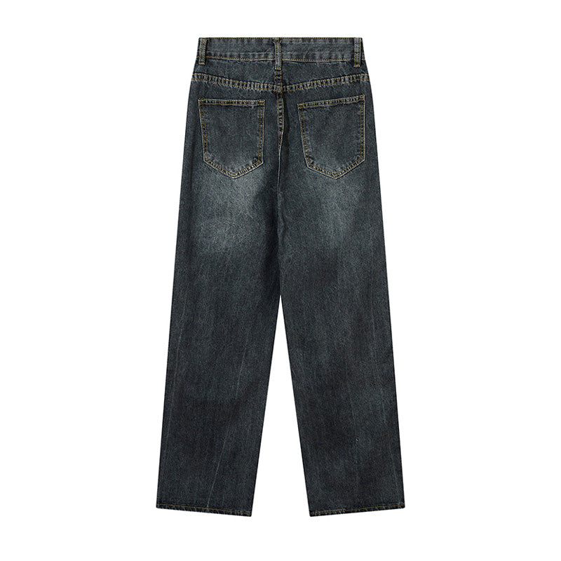 Dark Blue Striped High Waist Jeans PinkLimes Trending Streetwear