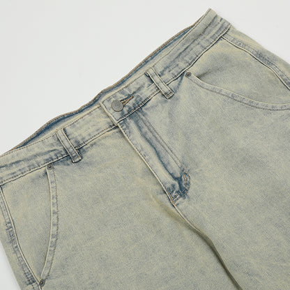 Khaki Washed Jeans PinkLimes Trending Streetwear