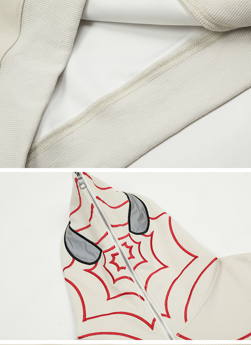 Spider Zip-Up Hoodie Shirts & Tops PinkLimes Trending Streetwear