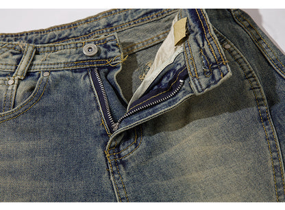 Flared Zip Streetwear Denim Jeans PinkLimes Trending Streetwear