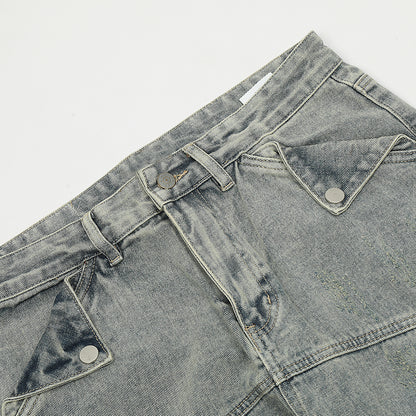 Washed Retro Denim Jeans PinkLimes Trending Streetwear