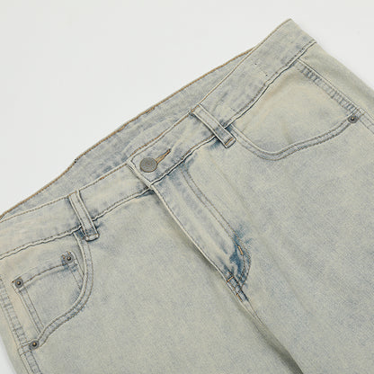 Flared Zip Denim Jeans PinkLimes Trending Streetwear
