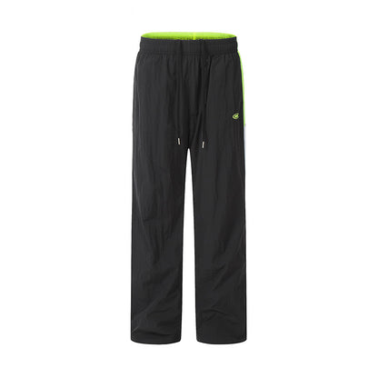 Contrast Side Stripe Track Cargo Pants Black PinkLimes Trending Streetwear