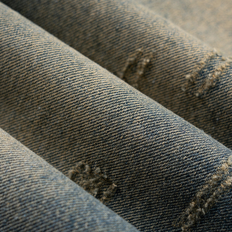 Unisex Cat Claw Washed Blue Jeans PinkLimes Trending Streetwear