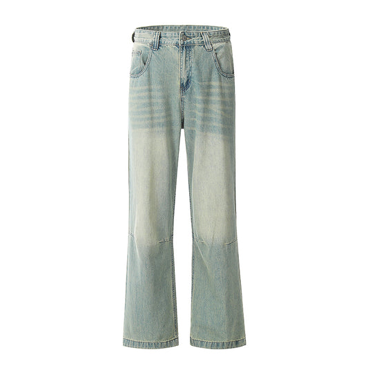 Basic Flared Streetwear Jeans Blue PinkLimes Trending Streetwear