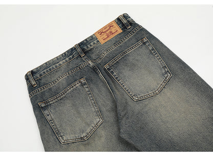 Distressed Straight-Leg Ripped Jeans PinkLimes Trending Streetwear