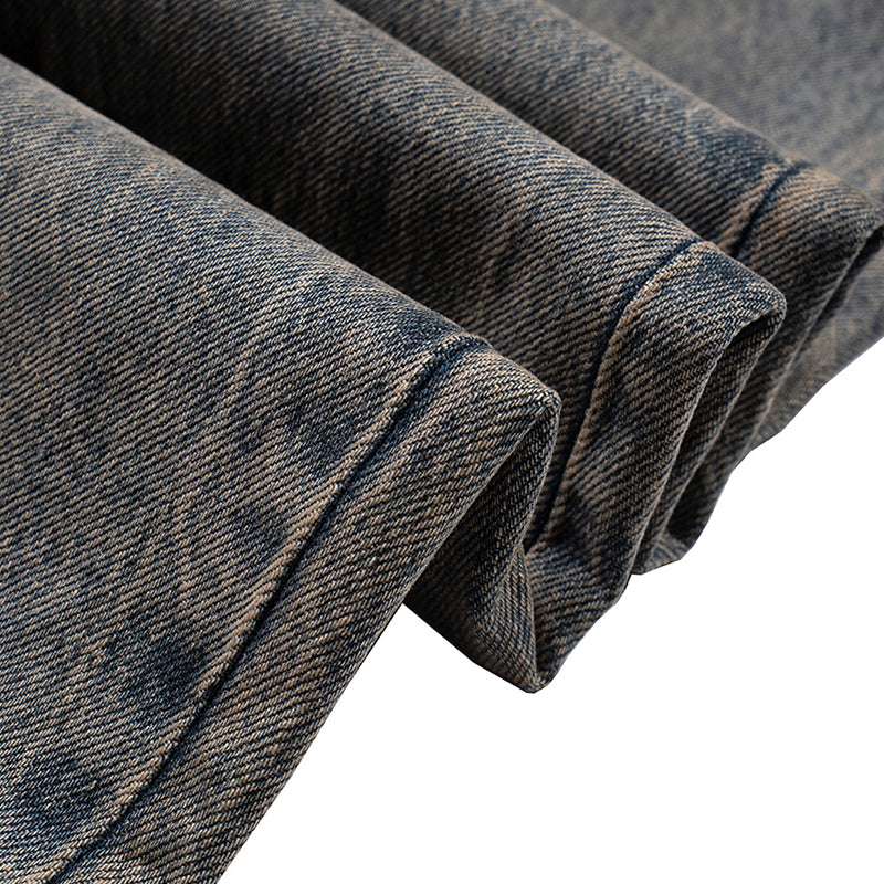 Grey Wash Up Jeans PinkLimes Trending Streetwear