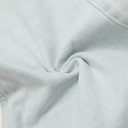 Baggy Light Blue Distressed Denim Jeans PinkLimes Trending Streetwear