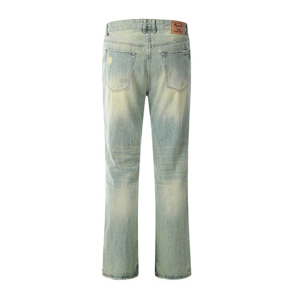 Ripped Denim Jeans PinkLimes Trending Streetwear