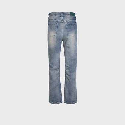 Washed Knee-Cut Jeans PinkLimes Trending Streetwear