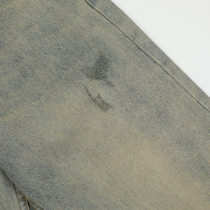 Flared Ripped Jeans - Streetwear Denim Trousers PinkLimes Trending Streetwear