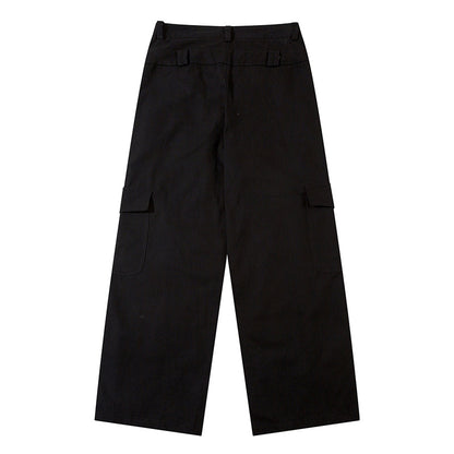 Solid Color High Waist Cargo Pants PinkLimes Trending Streetwear