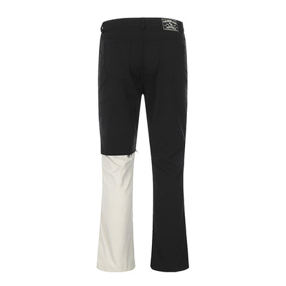 Patchwork Ripped Black Denim Jeans PinkLimes Trending Streetwear