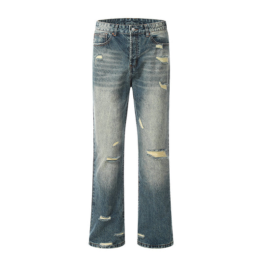 Ripped Blue Streetwear Jeans Blue PinkLimes Trending Streetwear