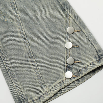 Washed Retro Denim Jeans PinkLimes Trending Streetwear