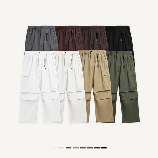 Washed Wide-Leg Cargo Overalls PinkLimes Trending Streetwear