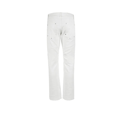 Unisex Studded Black & White Wide-Leg Jeans PinkLimes Trending Streetwear