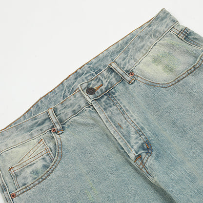 Distressed Fade Flare Jeans – Acid Light Wash PinkLimes Trending Streetwear