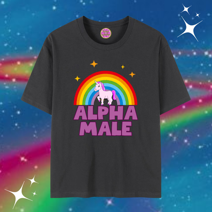 Alpha Male Baggy Tee Black Shirts & Tops PinkLimes Trending Streetwear