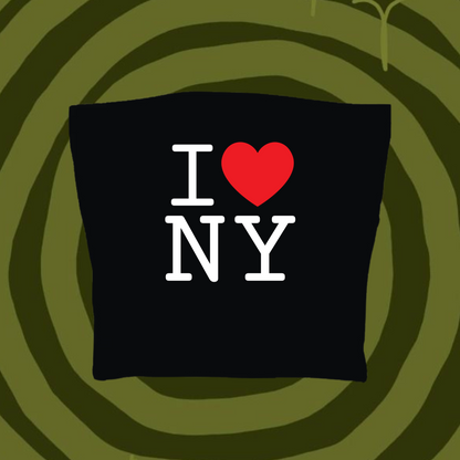 I Love NY Tube Top Black Shirts & Tops PinkLimes Trending Streetwear