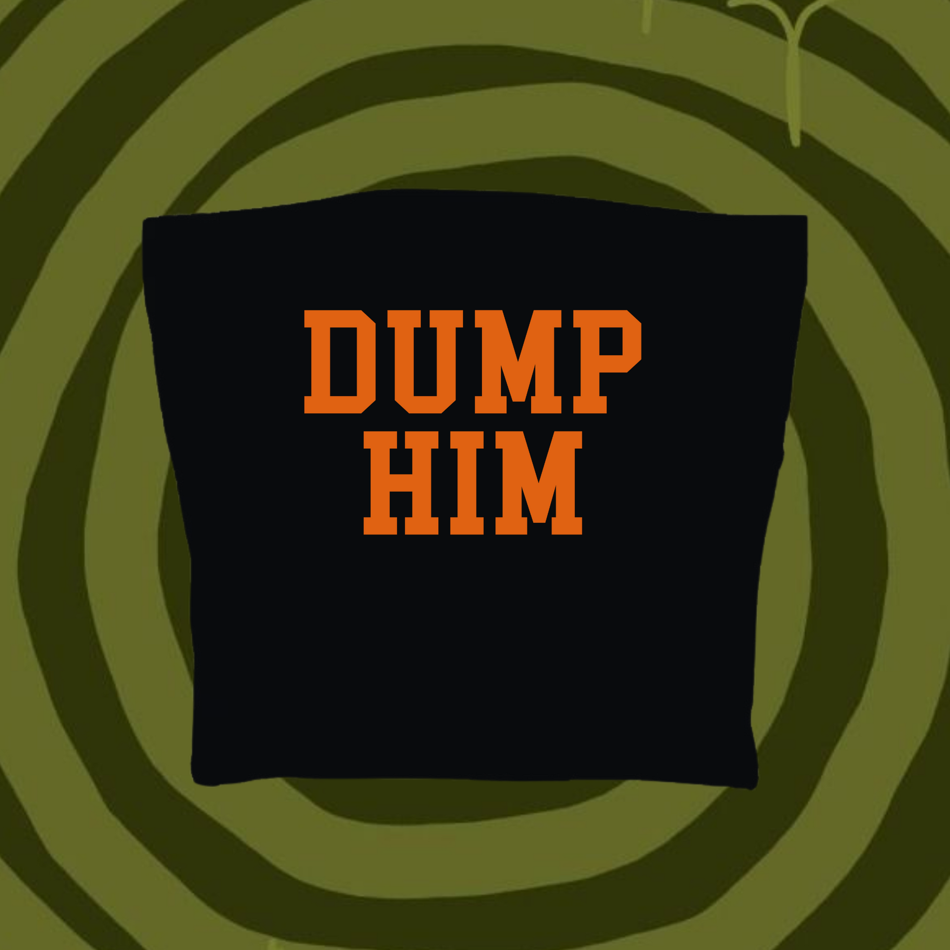 Dump Him Tube Top Black Shirts & Tops PinkLimes Trending Streetwear