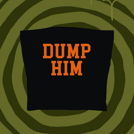 Dump Him Tube Top Black Shirts & Tops PinkLimes Trending Streetwear