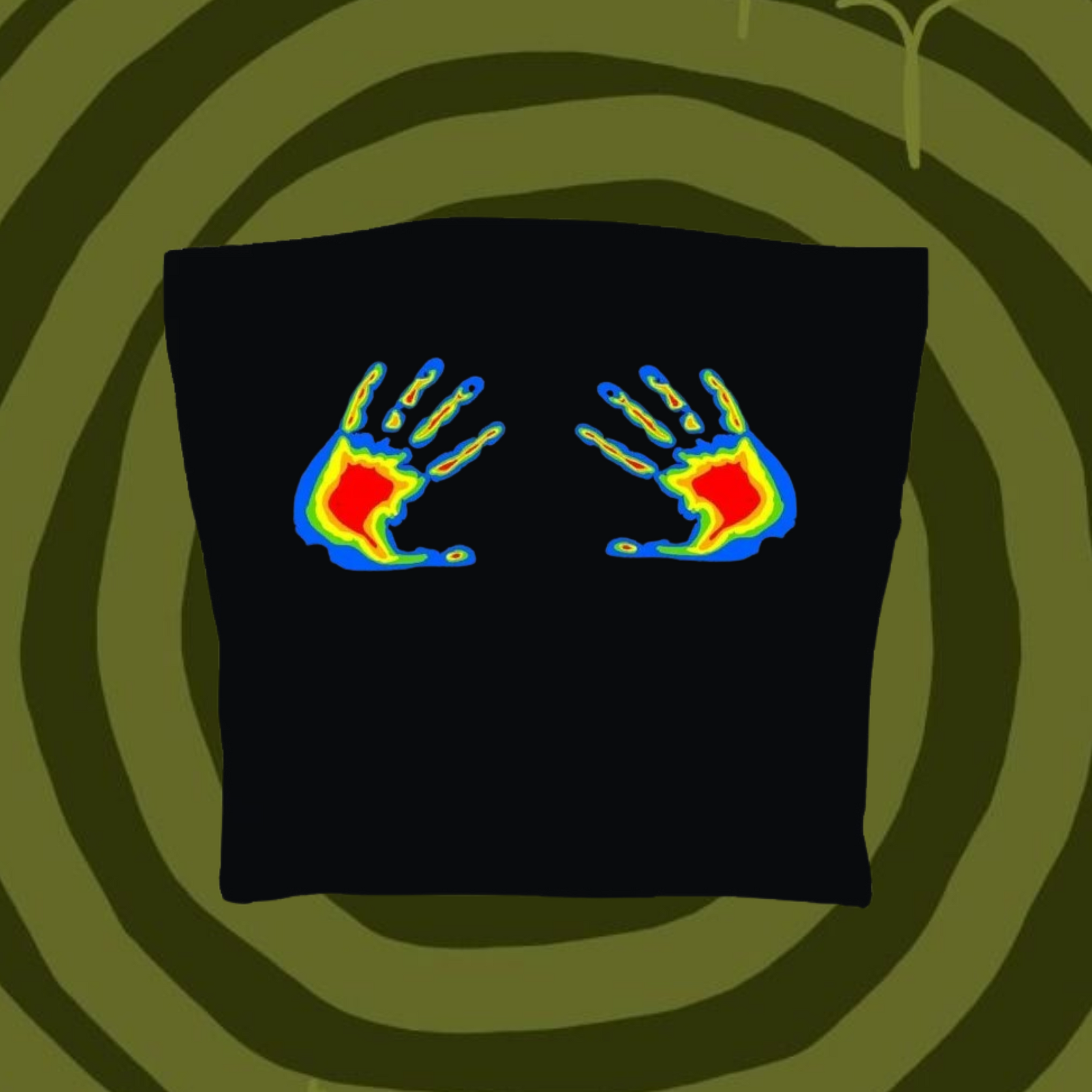 Thermal Hands Tube Top Black Shirts & Tops PinkLimes Trending Streetwear