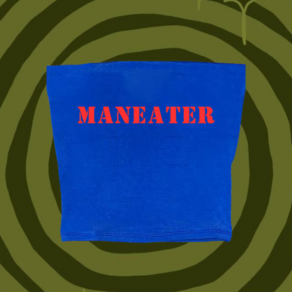 Maneater Tube Top Light Blue Shirts & Tops PinkLimes Trending Streetwear