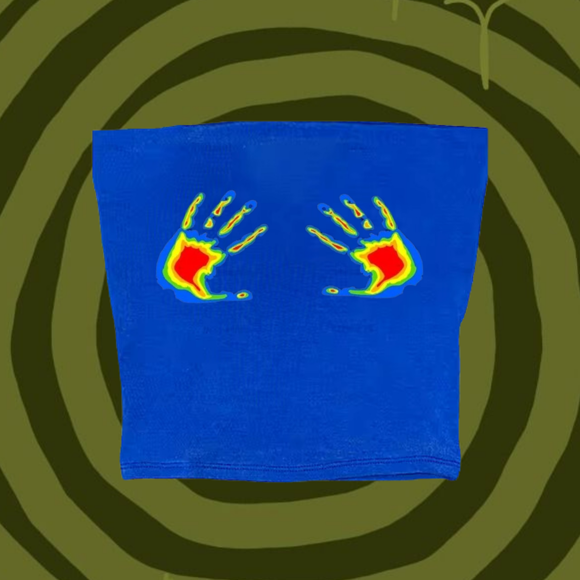 Thermal Hands Tube Top Light Blue Shirts & Tops PinkLimes Trending Streetwear