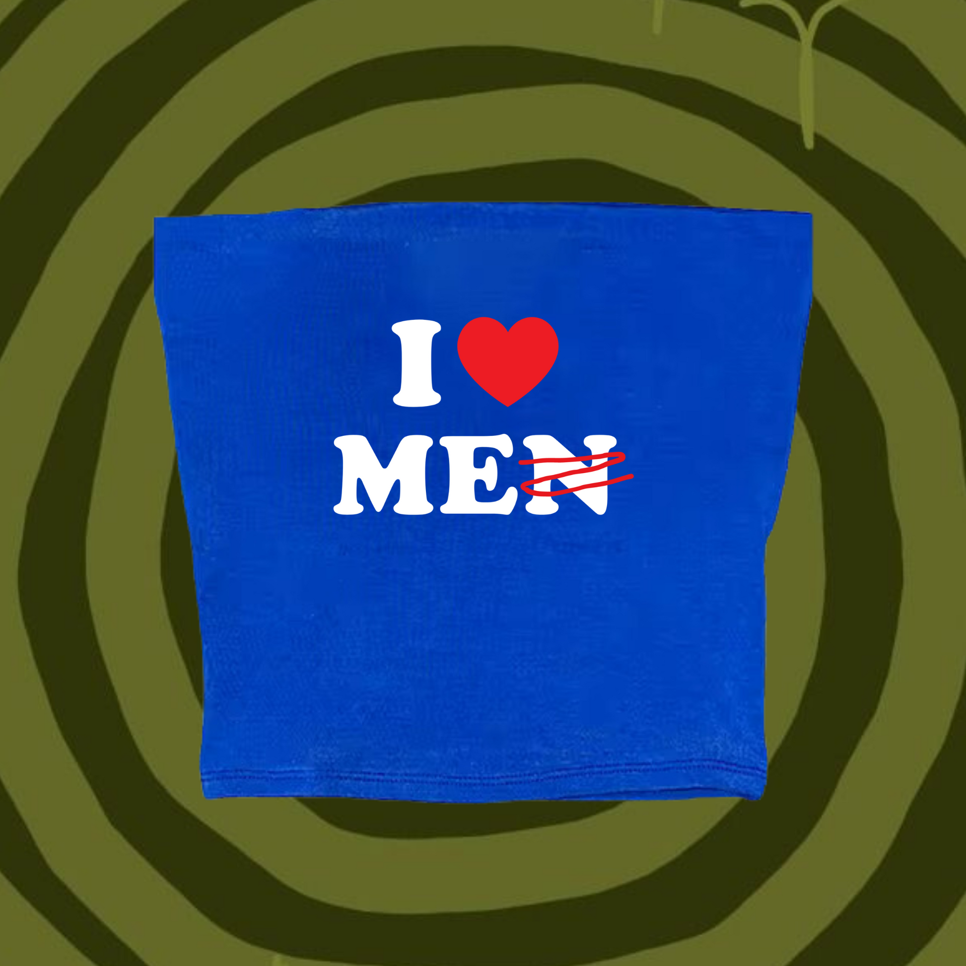 I Love Me Tube Top Light Blue Shirts & Tops PinkLimes Trending Streetwear
