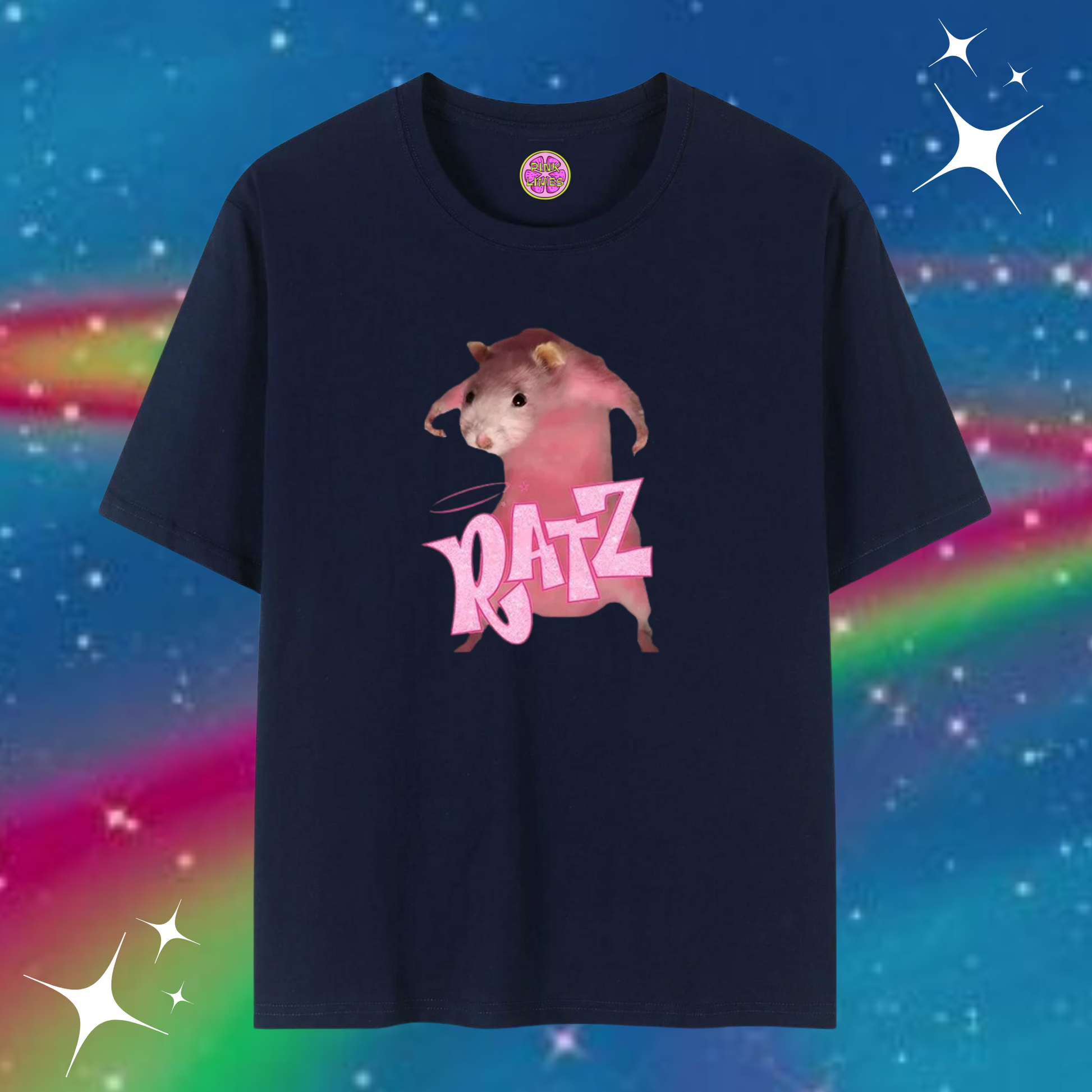 Ratz Baggy Tee Navy Blue Shirts & Tops PinkLimes Trending Streetwear