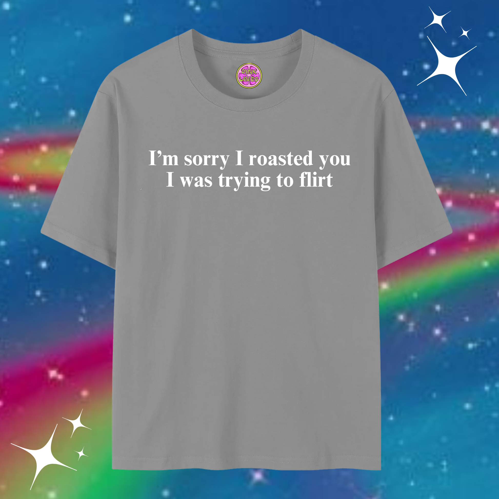 I'm sorry I roasted you Baggy Tee Gray Shirts & Tops PinkLimes Trending Streetwear
