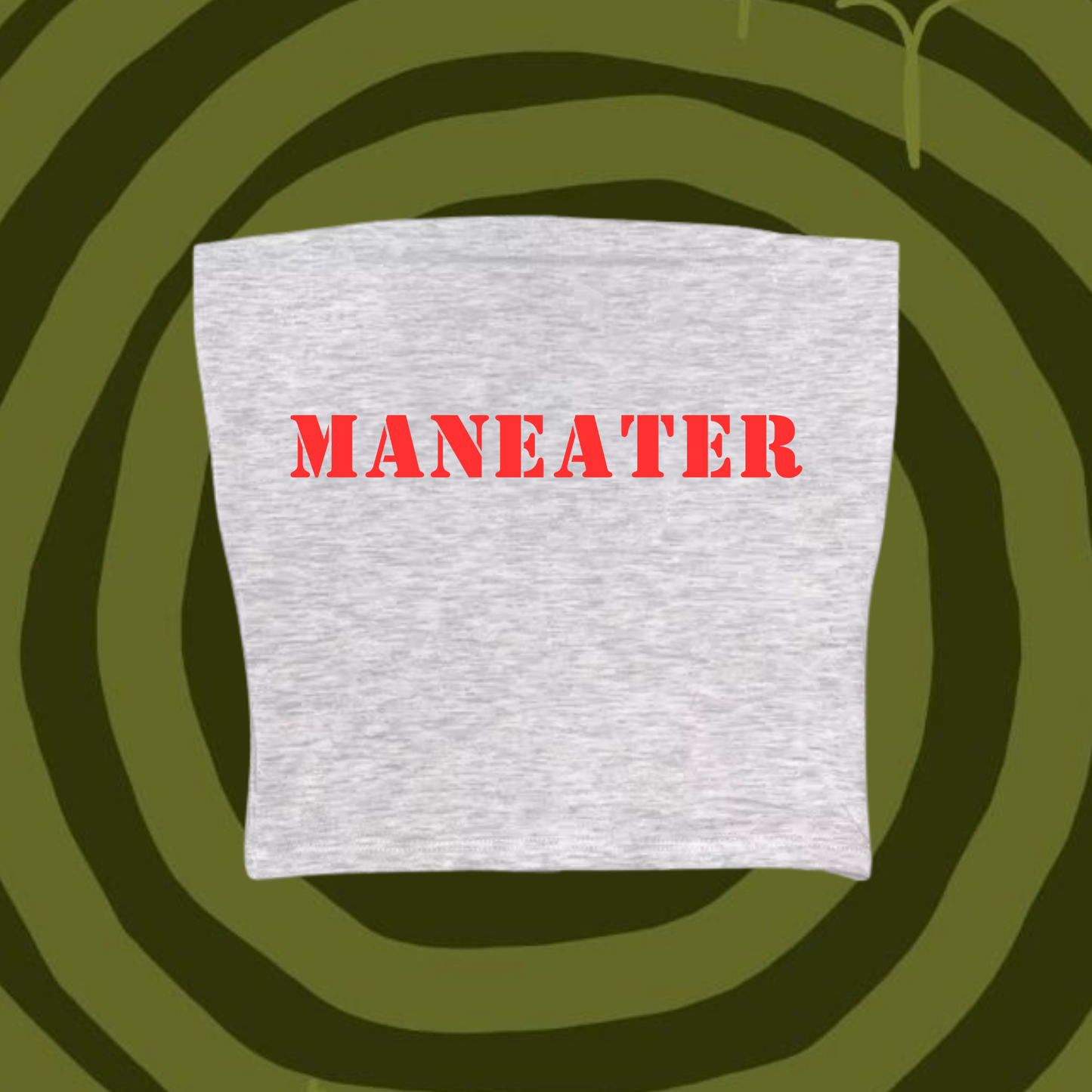 Maneater Tube Top Gray Shirts & Tops PinkLimes Trending Streetwear