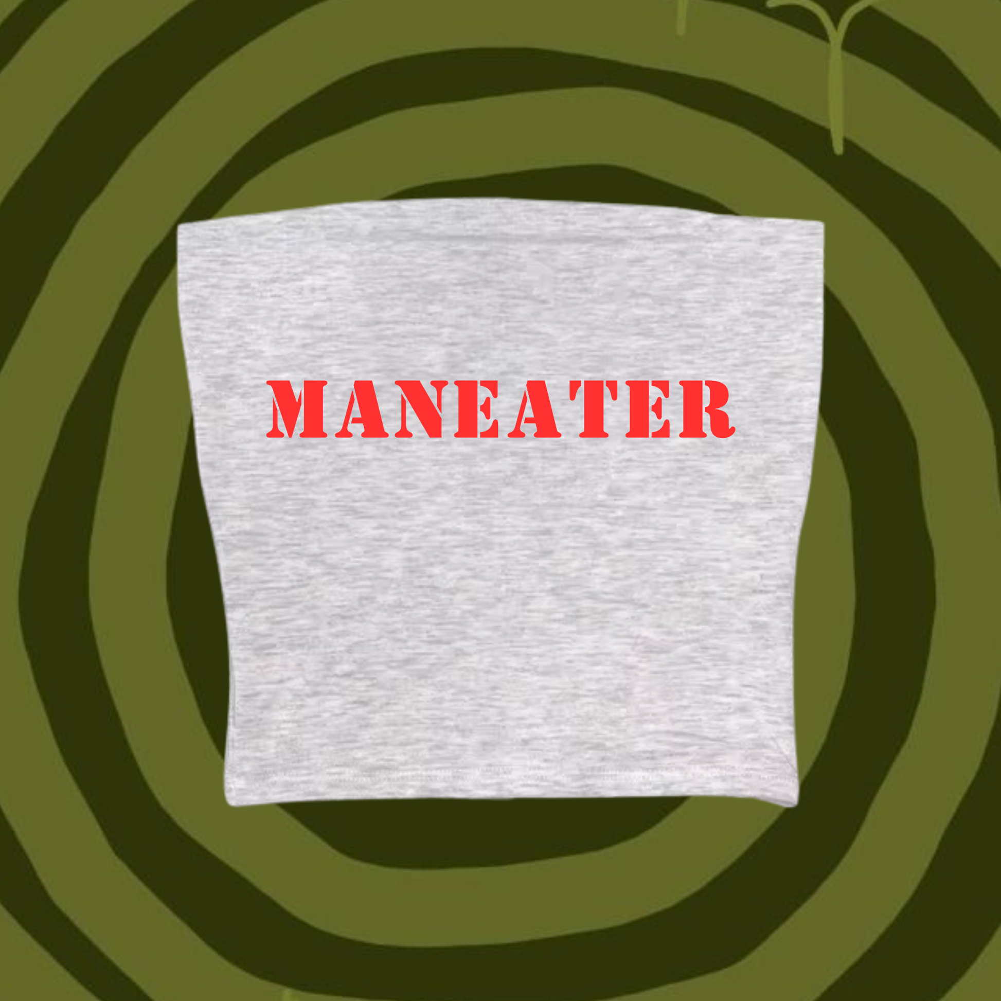 Maneater Tube Top Gray Shirts & Tops PinkLimes Trending Streetwear
