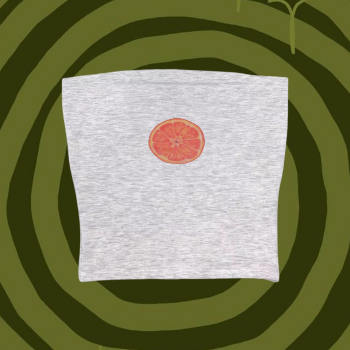 Pink Lime Tube Top Gray Shirts & Tops PinkLimes Trending Streetwear