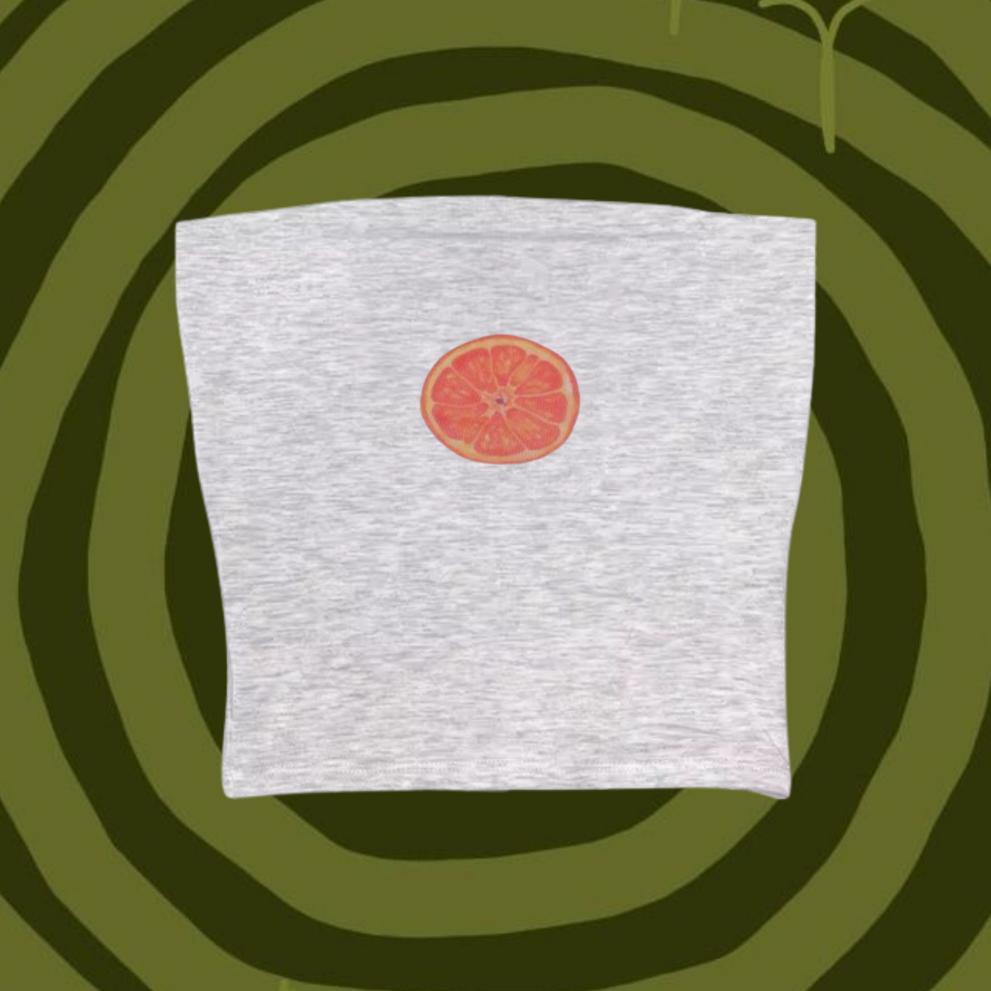 Pink Lime Tube Top Gray Shirts & Tops PinkLimes Trending Streetwear