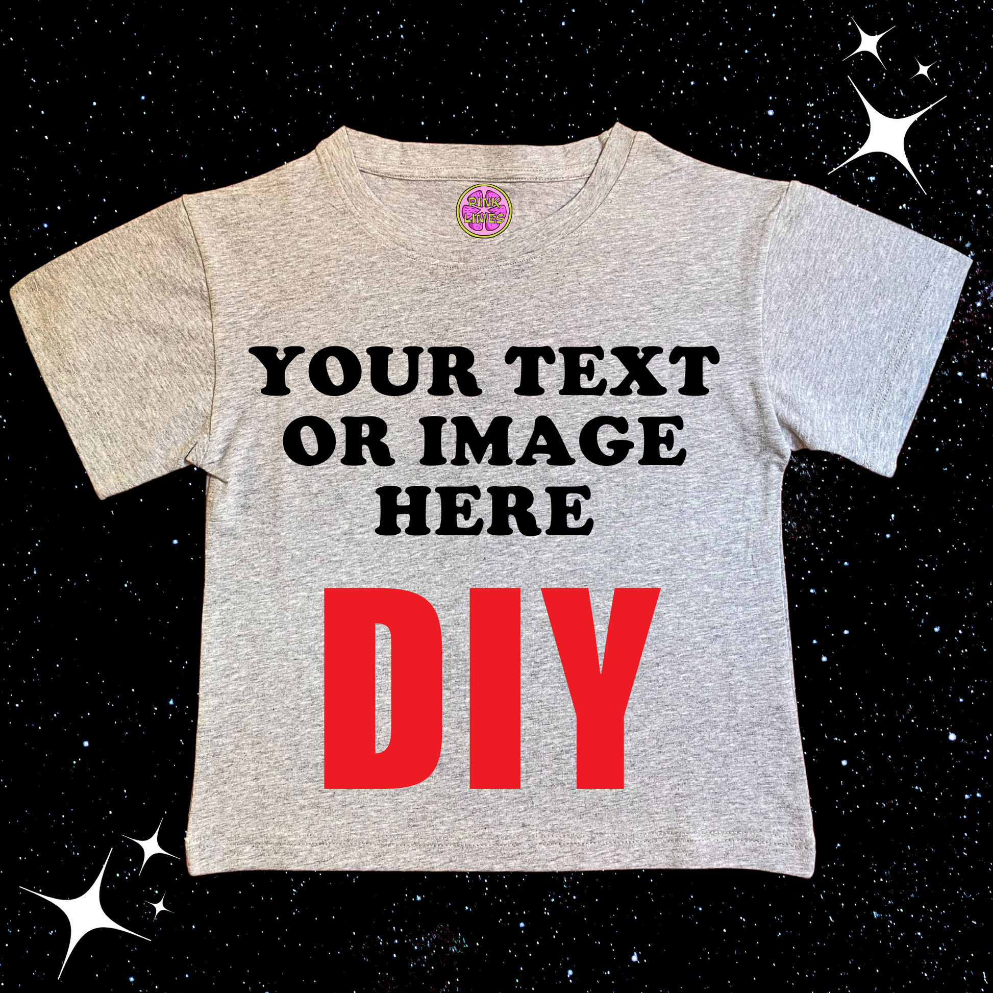 Custom Crop Tee Grey Shirts & Tops PinkLimes Trending Streetwear