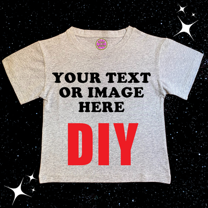Custom Crop Tee Grey Shirts & Tops PinkLimes Trending Streetwear