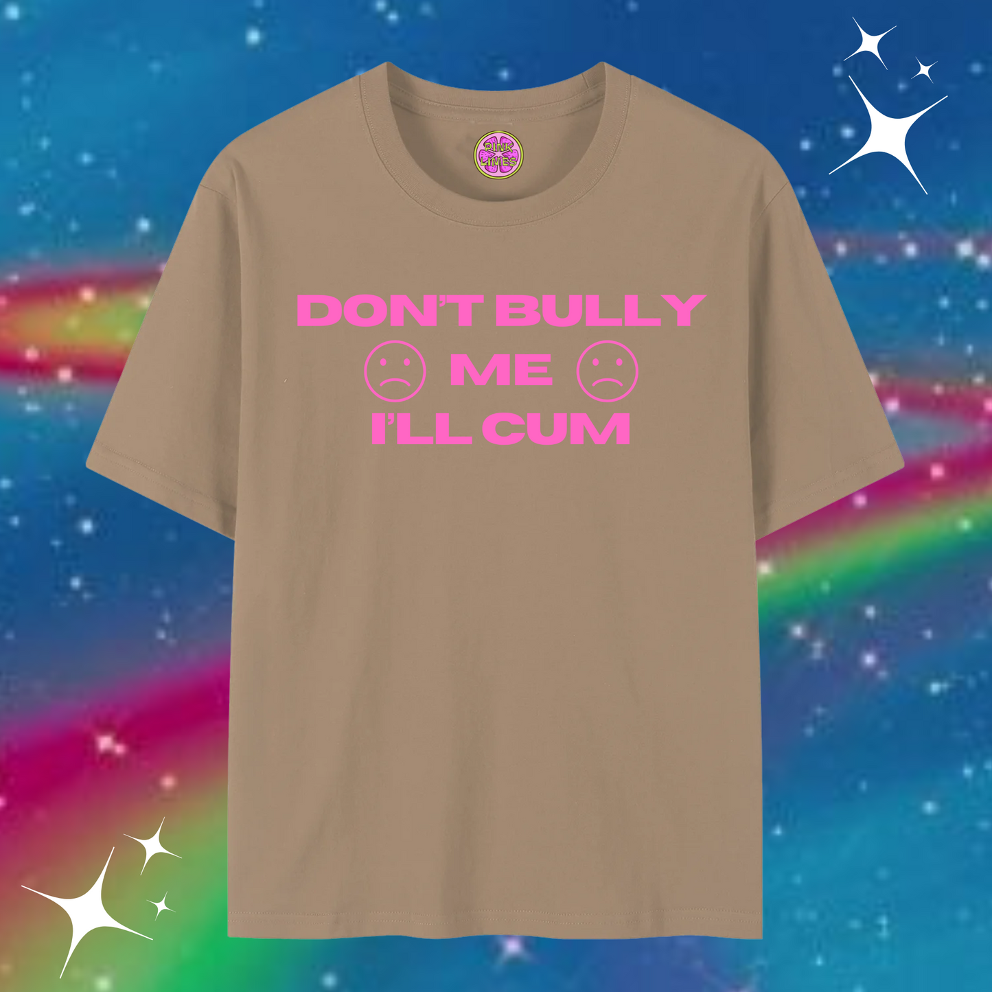 Don't Bully Me Baggy Tee Khaki Shirts & Tops PinkLimes Trending Streetwear