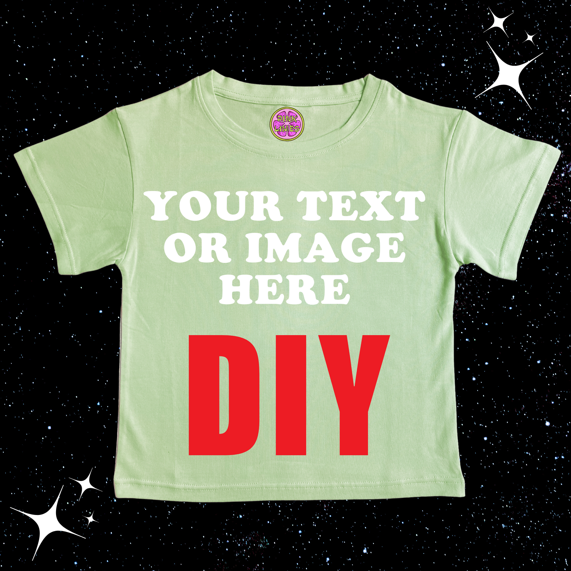 Custom Crop Tee Light Green Shirts & Tops PinkLimes Trending Streetwear