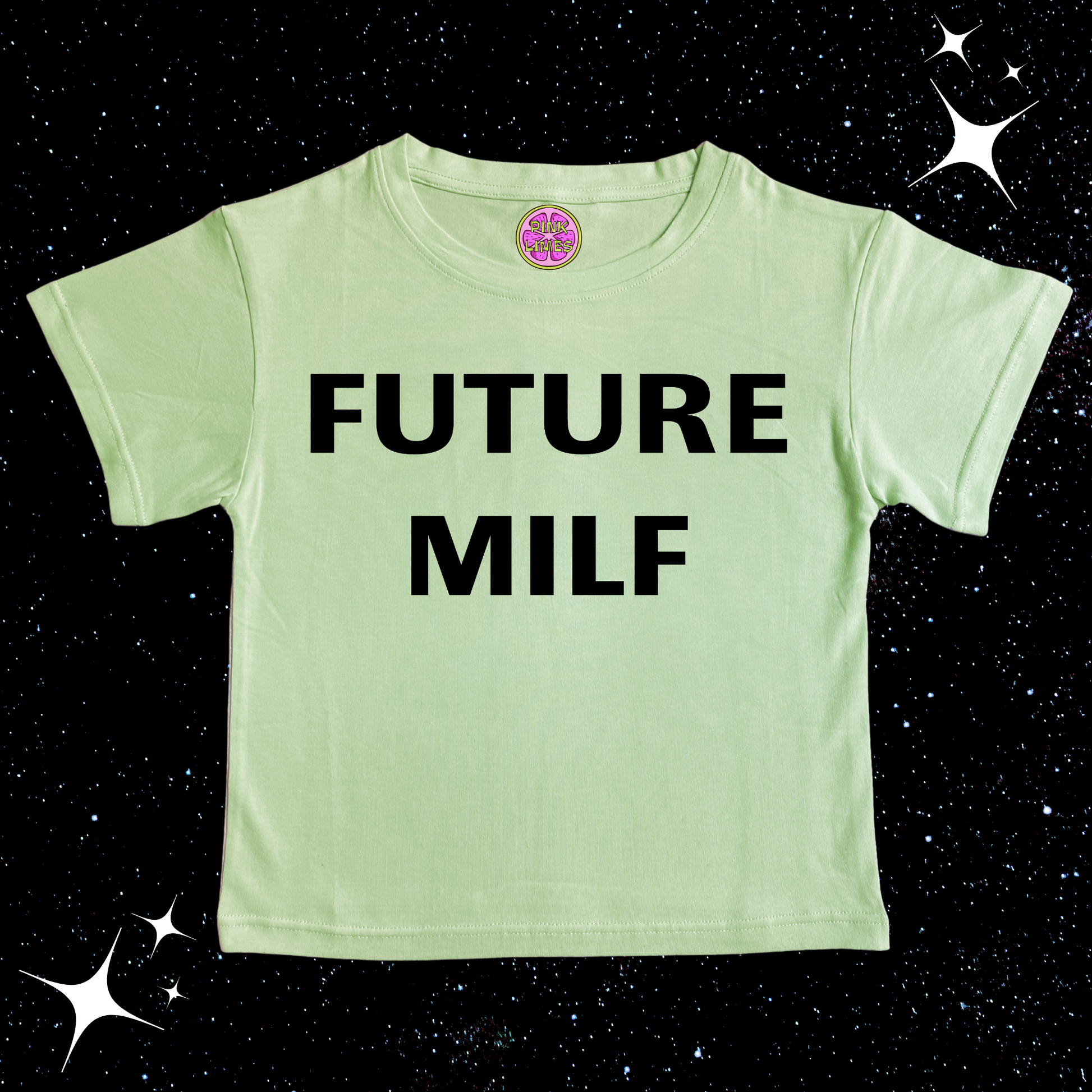 Future MILF Crop Tee Shirts & Tops PinkLimes Trending Streetwear