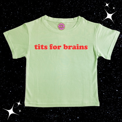 Choke Me Crop Tee Light Green Shirts & Tops PinkLimes Trending Streetwear