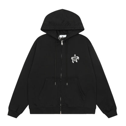 Verblee Over Zip-Up Hoodie Black Shirts & Tops PinkLimes Trending Streetwear