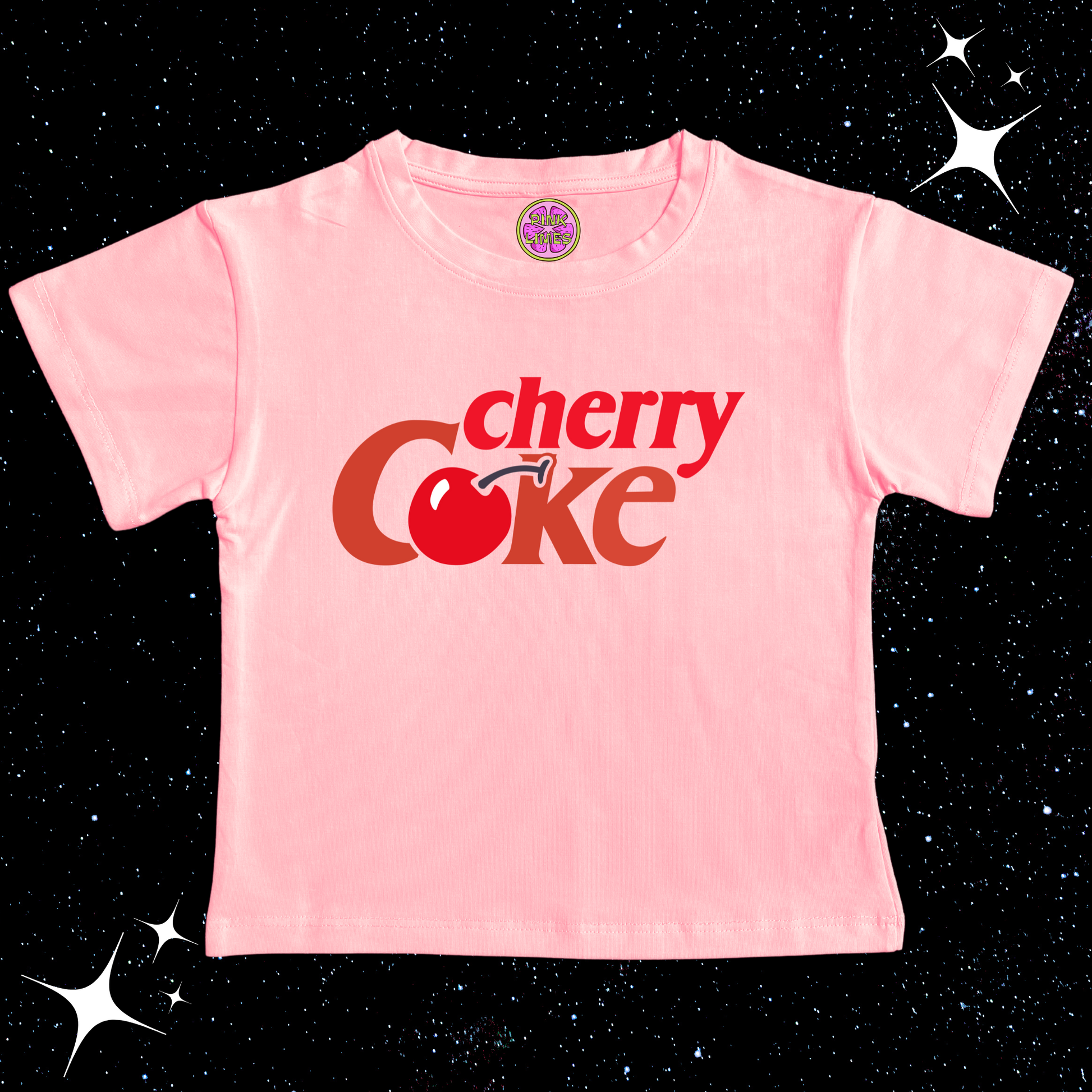 Cherry Coke Crop Tee Pink Shirts & Tops PinkLimes Trending Streetwear
