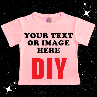 Custom Crop Tee Pink Shirts & Tops PinkLimes Trending Streetwear