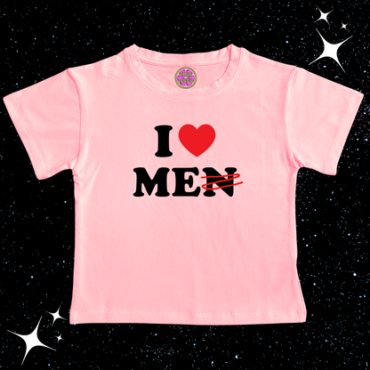 I Love Me Crop Tee Pink Shirts & Tops PinkLimes Trending Streetwear