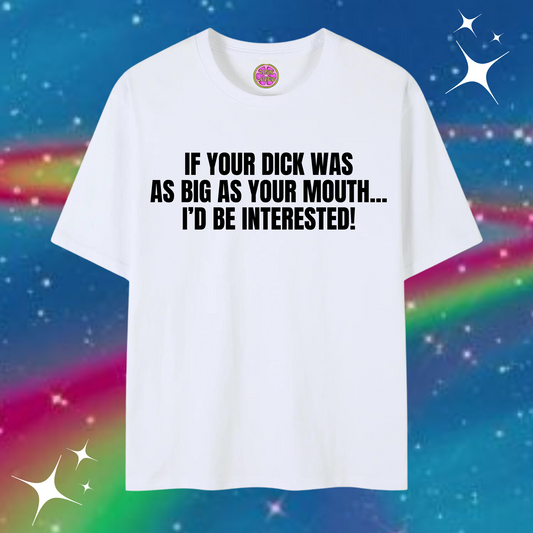 I'd Be Interested Baggy Tee Shirts & Tops PinkLimes Trending Streetwear