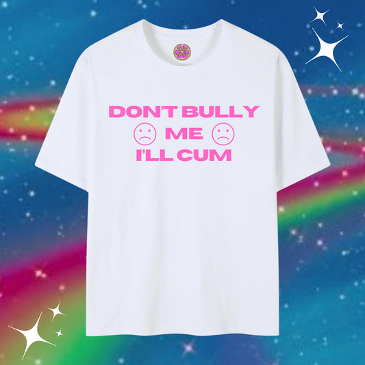 Don't Bully Me Baggy Tee White Shirts & Tops PinkLimes Trending Streetwear