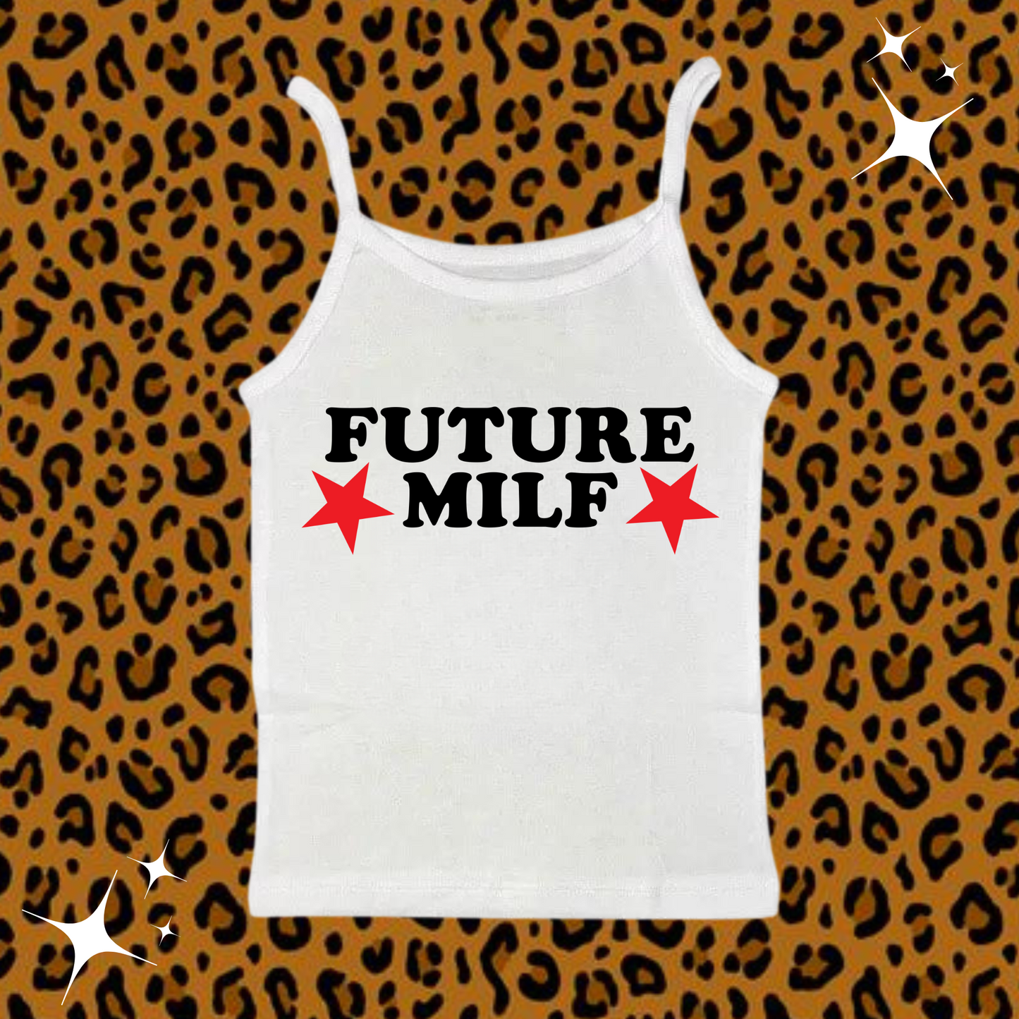 Future Milf Camisole Top White Shirts & Tops PinkLimes Trending Streetwear