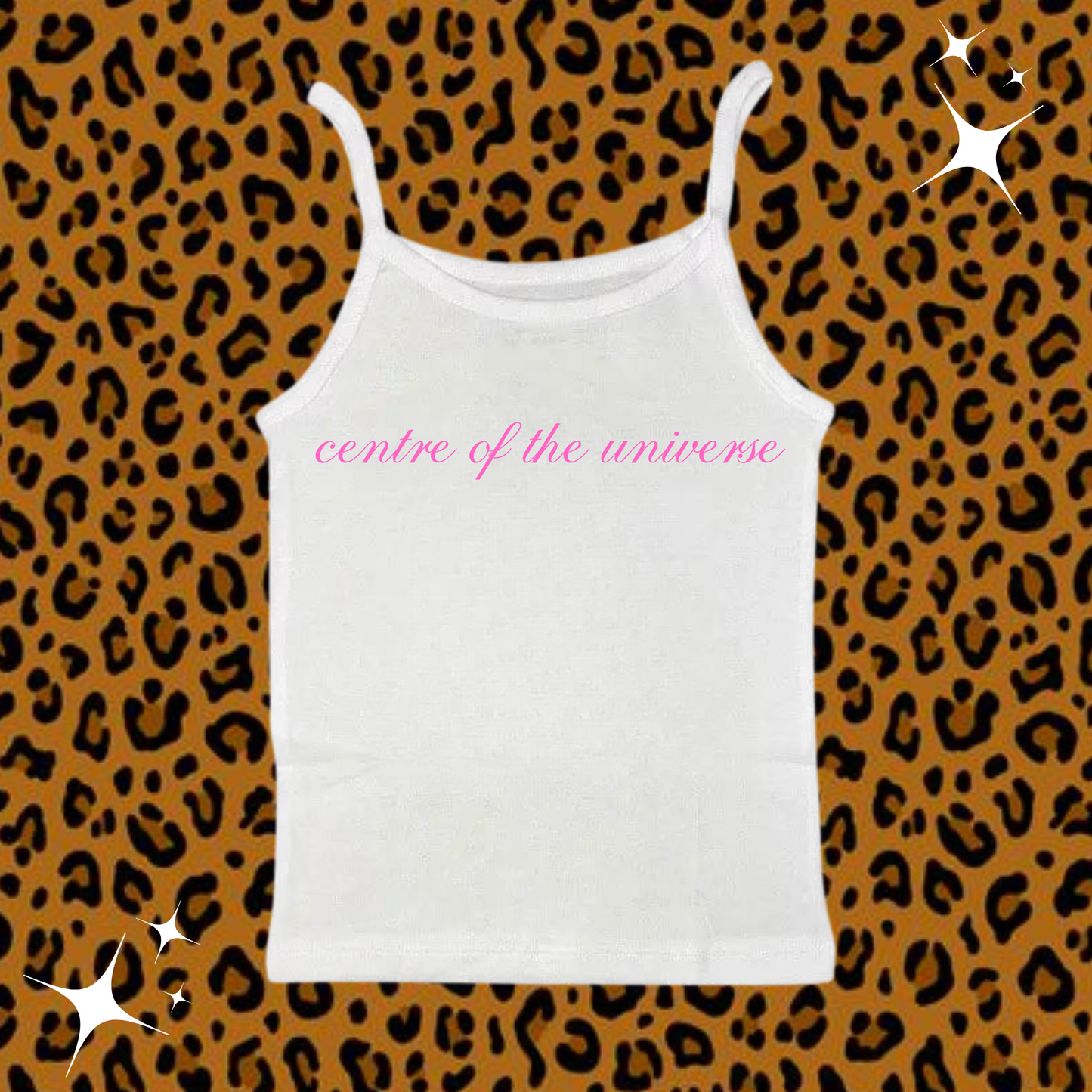 Centre Of The Universe Camisole Top White Shirts & Tops PinkLimes Trending Streetwear